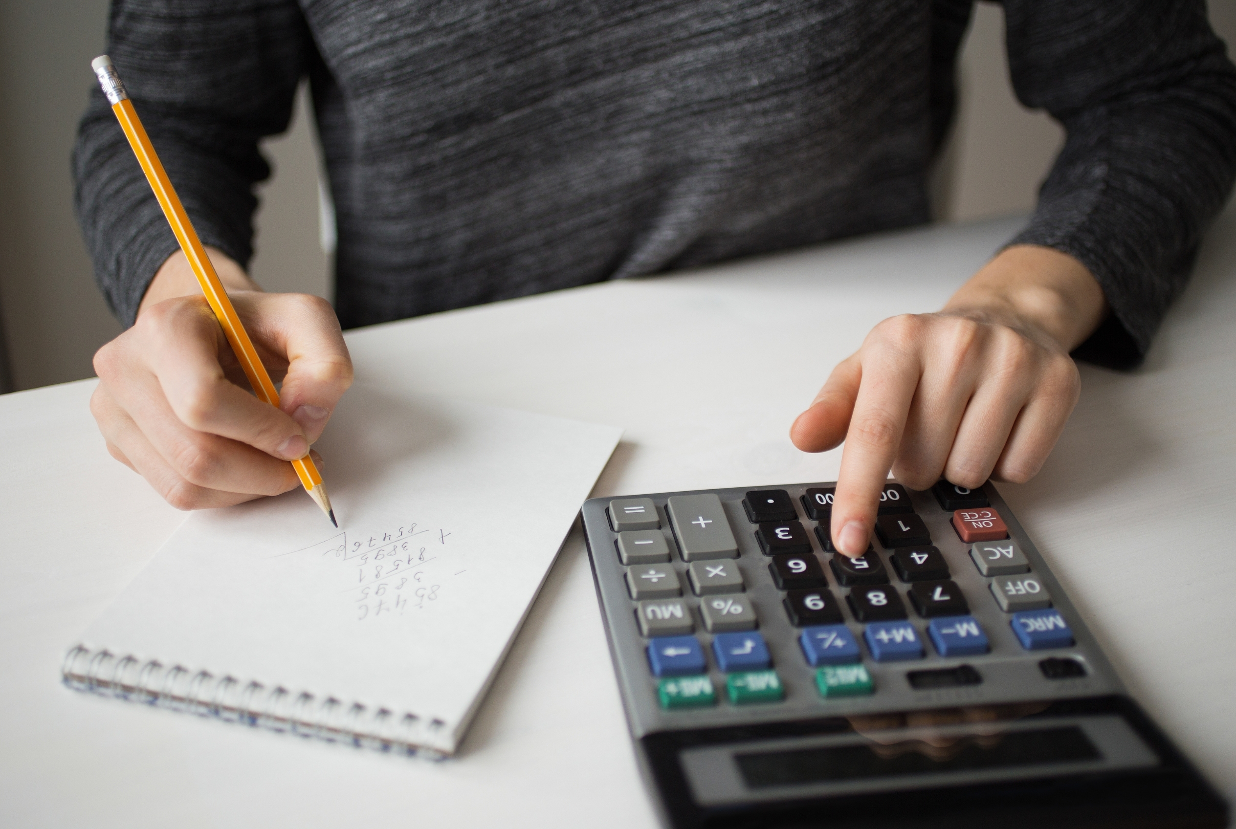 Veteran reviewing education benefit information and financial documents