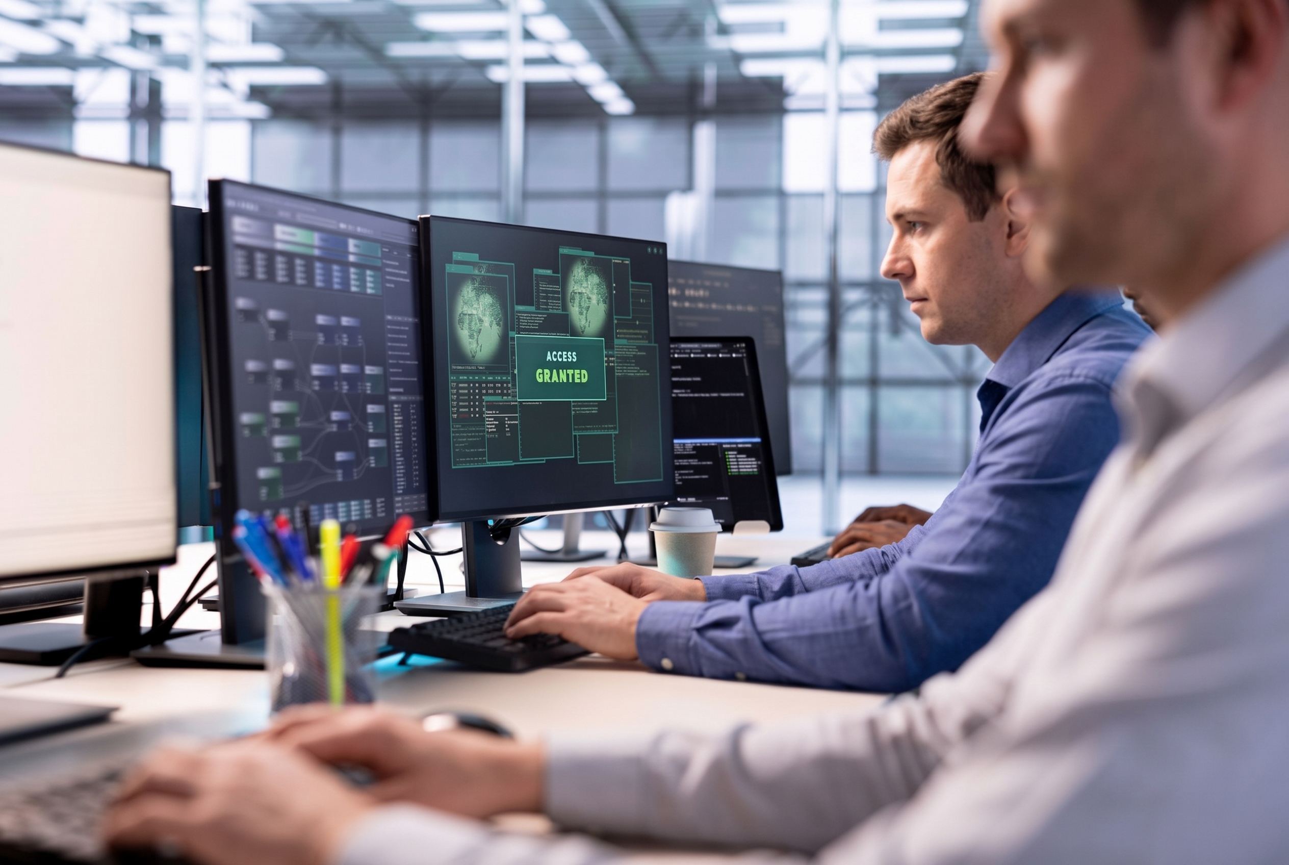 it-expert-receives-access-granted-notification-while-reconfiguring-server-hub